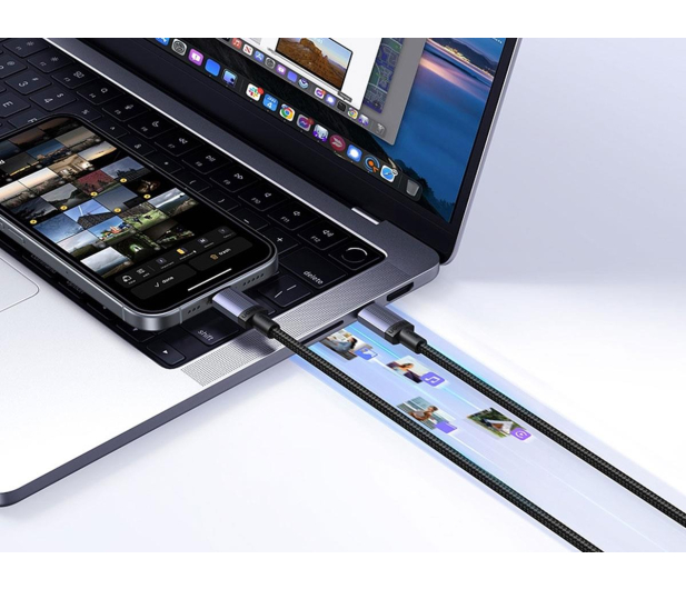 UGREEN Kable USB-C do USB-C L528 100W 3m szary - 1501478 - zdjęcie 5